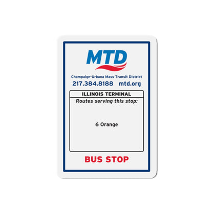 Bus Stop Sign Magnet
