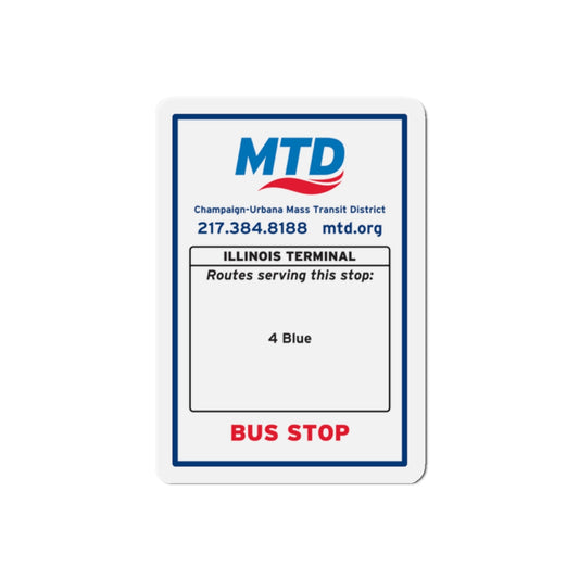 Bus Stop Sign Magnet