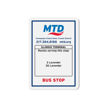 Bus Stop Sign Magnet