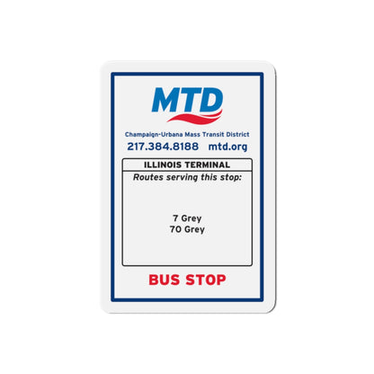 Bus Stop Sign Magnet