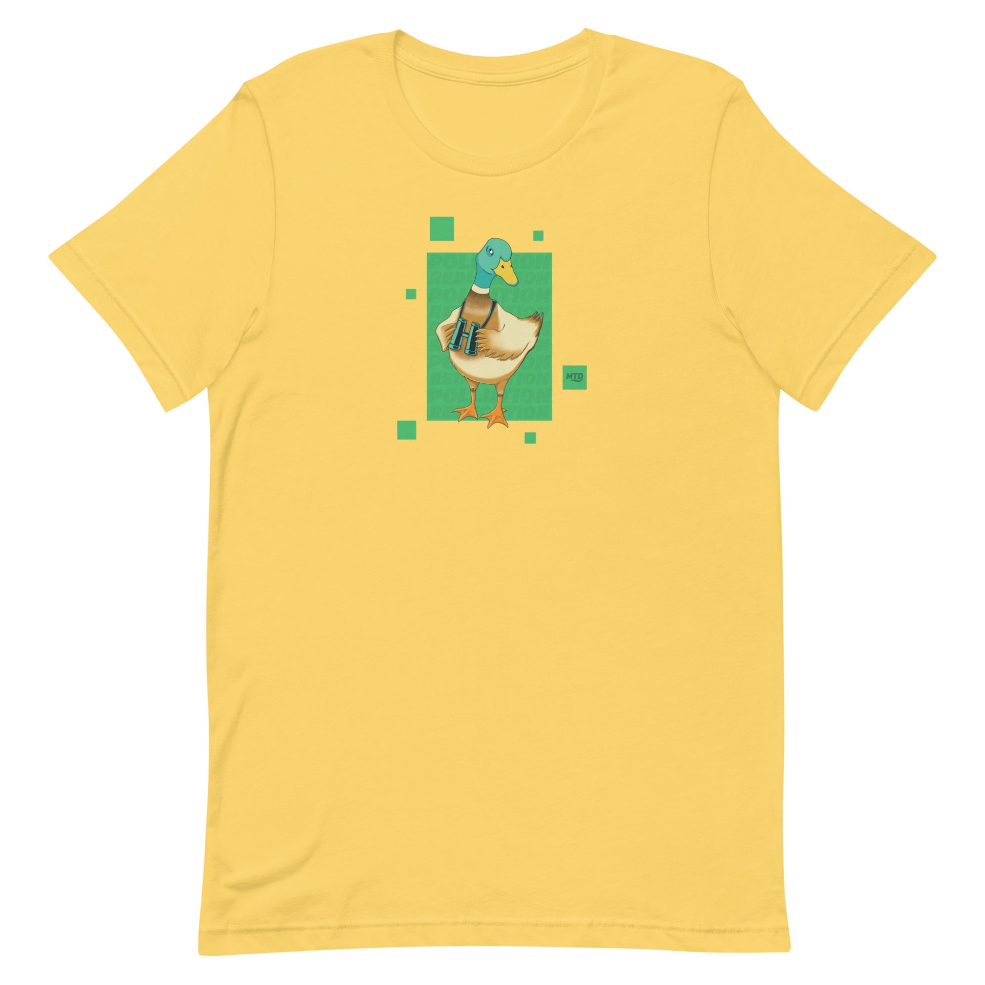 EKAH’s duck illustration on a yellow t-shirt.